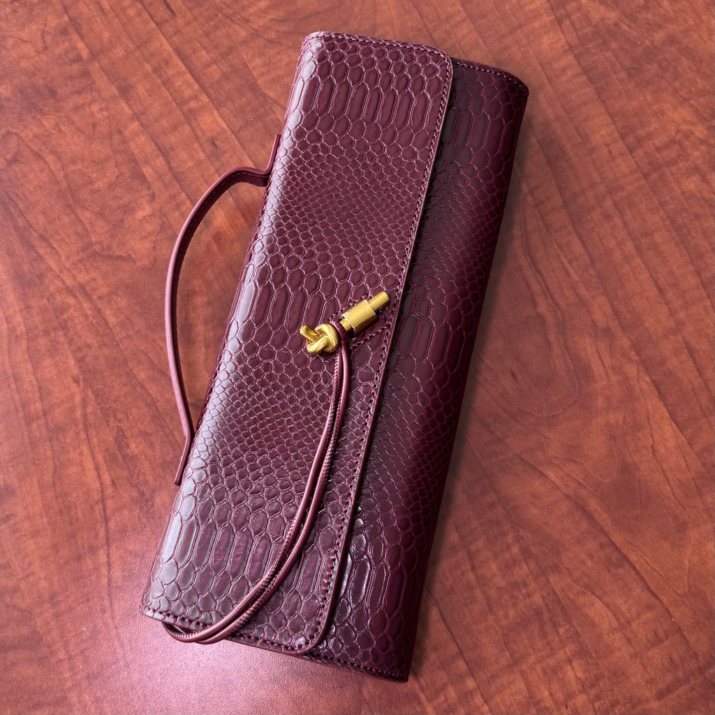 Bolso baguette textura
