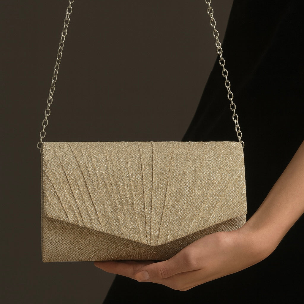 Bolso de fiesta dorado